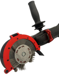 Protective Guard with Air-Extraction Outlet — Bristle Blaster® Pneumatic